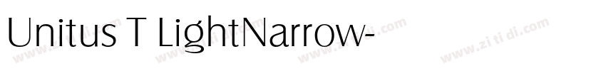Unitus T LightNarrow字体转换